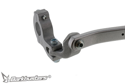 Kit montaggio paramani Barkbusters BHG-092, dettaglio del morsetto multi-fit da 22 mm