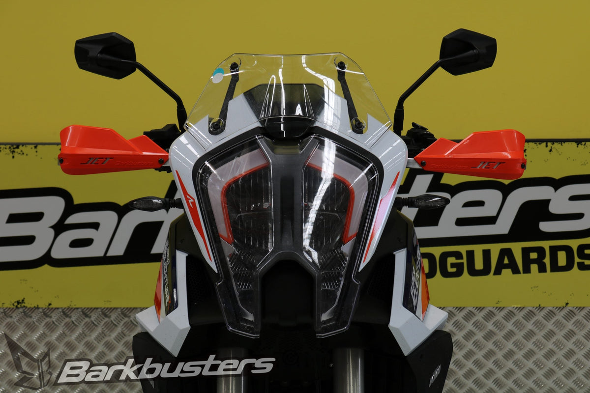 Kit Barkbusters BHG-107 montato su KTM 1290 Super Adventure R con plastiche JET, vendute separatamente