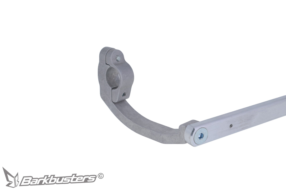 Kit montaggio paramani Barkbusters BHG-130, dettaglio del morsetto a telaio