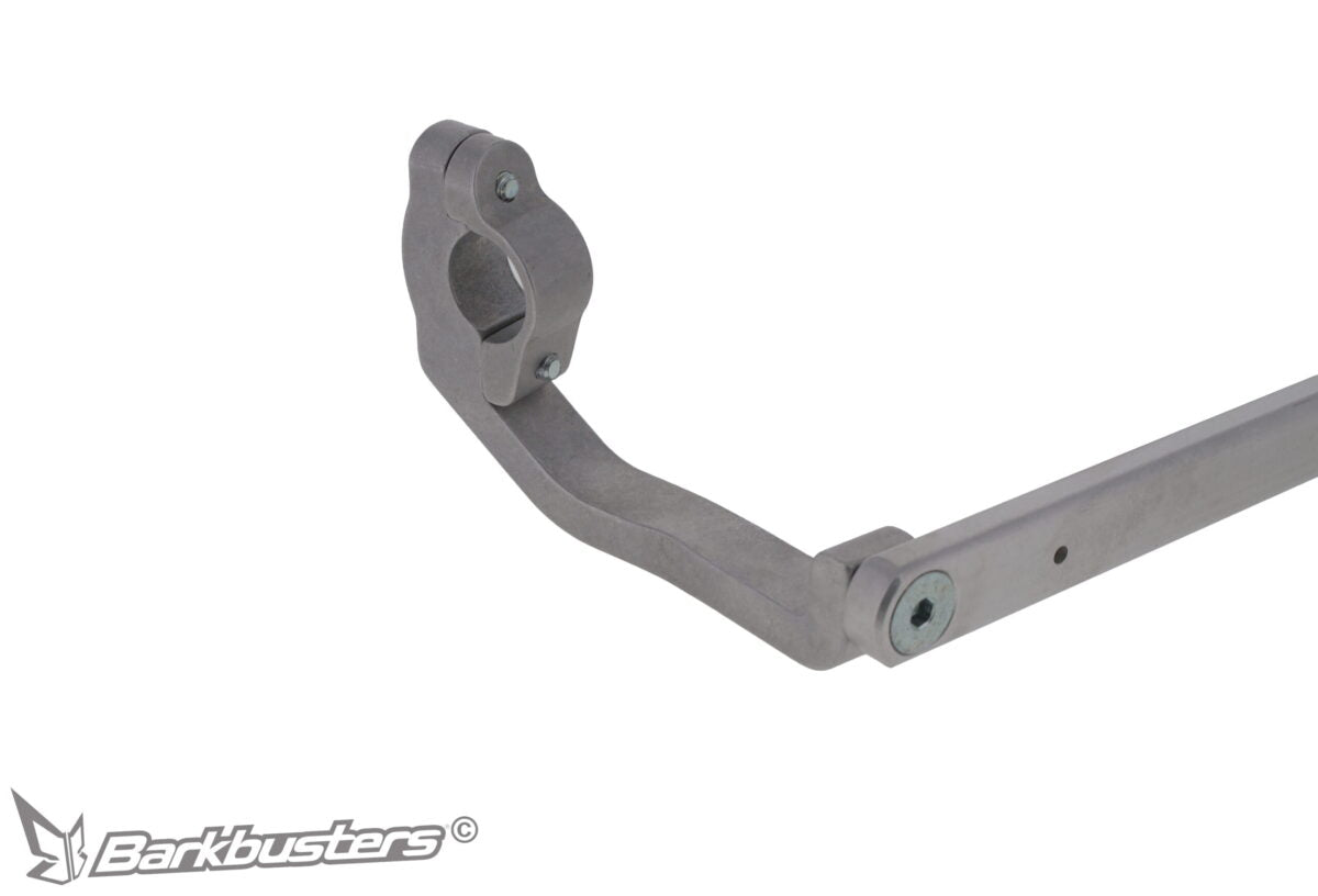 Kit montaggio paramani Barkbusters BHG-122, dettaglio del morsetto a telaio