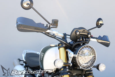 Kit Barkbusters BHG-080 con plastiche CARBON su Triumph Scrambler 1200