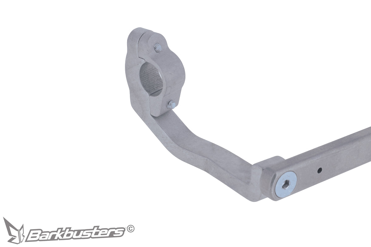 Kit montaggio paramani Barkbusters BHG-141, dettaglio del morsetto a telaio