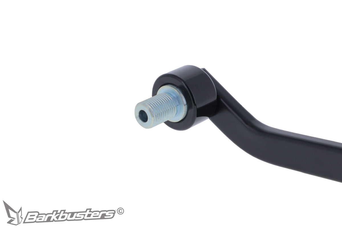Kit montaggio paramani Barkbusters BHG-140 nero, dettaglio dell'estremità con contrappeso