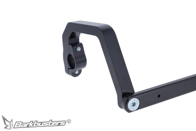 Kit montaggio paramani Barkbusters BHG-140 nero, dettaglio del morsetto a telaio