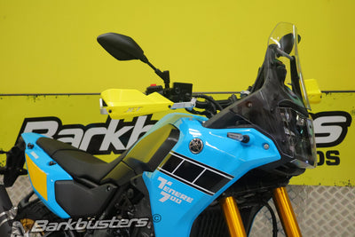 Kit Barkbusters BHG-131 montato su Yamaha Ténéré 700 2025 con plastiche JET, vendute separatamente