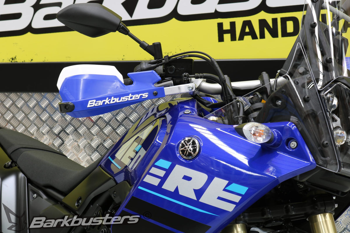 Kit Barkbusters BHG-078 montato su Yamaha Ténéré 700 con plastiche VPS blu, vendute separatamente