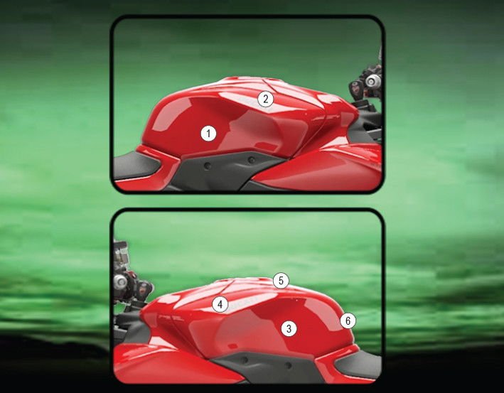 Pellicola protettiva serbatoio Ducati Panigale V2 / Streetfighter V2 2025-2026 – foto 2