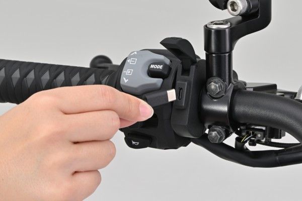 Kit presa sottile USB a manubrio, 1 porta TIPO C, omologazione CE - ENDURRAD