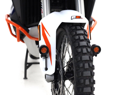 Dettaglio del supporto inferiore DENALI sulla KTM 1290 Adventure S