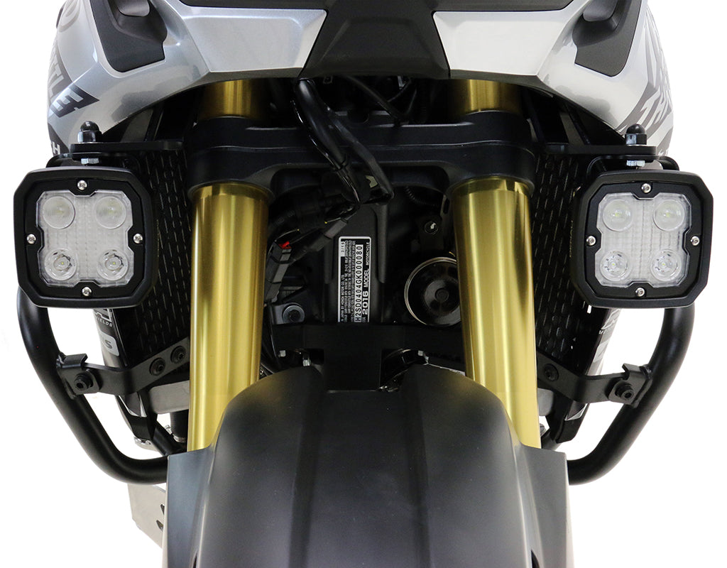Supporto faretti DENALI montato sull'Africa Twin CRF1000L