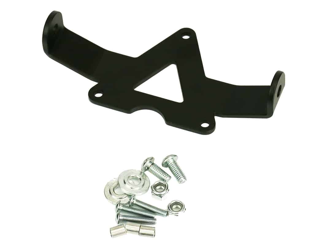 Dettaglio delle staffe del supporto faro M5 DENALI per Yamaha