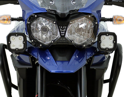 Dettaglio del supporto faretti DENALI sulla Tiger Explorer XCa