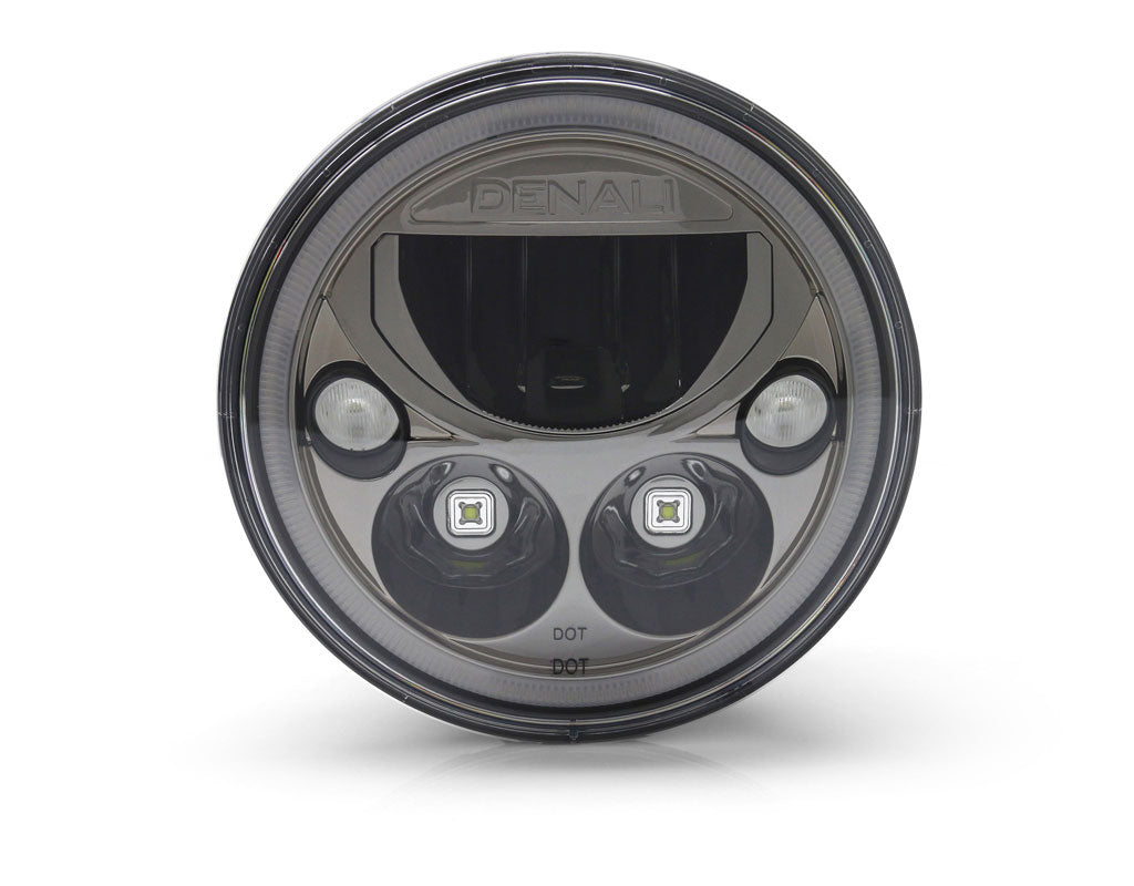 Faro LED DENALI M7 da 178 mm con anabbagliante, abbagliante e anello luminoso