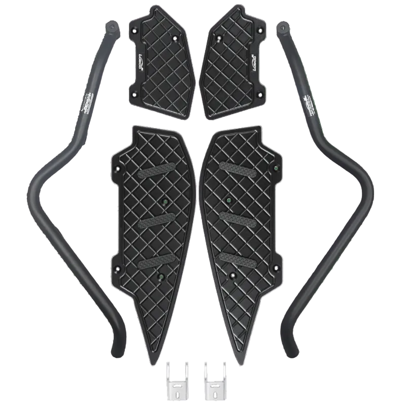 Structural protection for the engine and fairings, designed for Yamaha XMAX 300, made from stainless steel tubing.