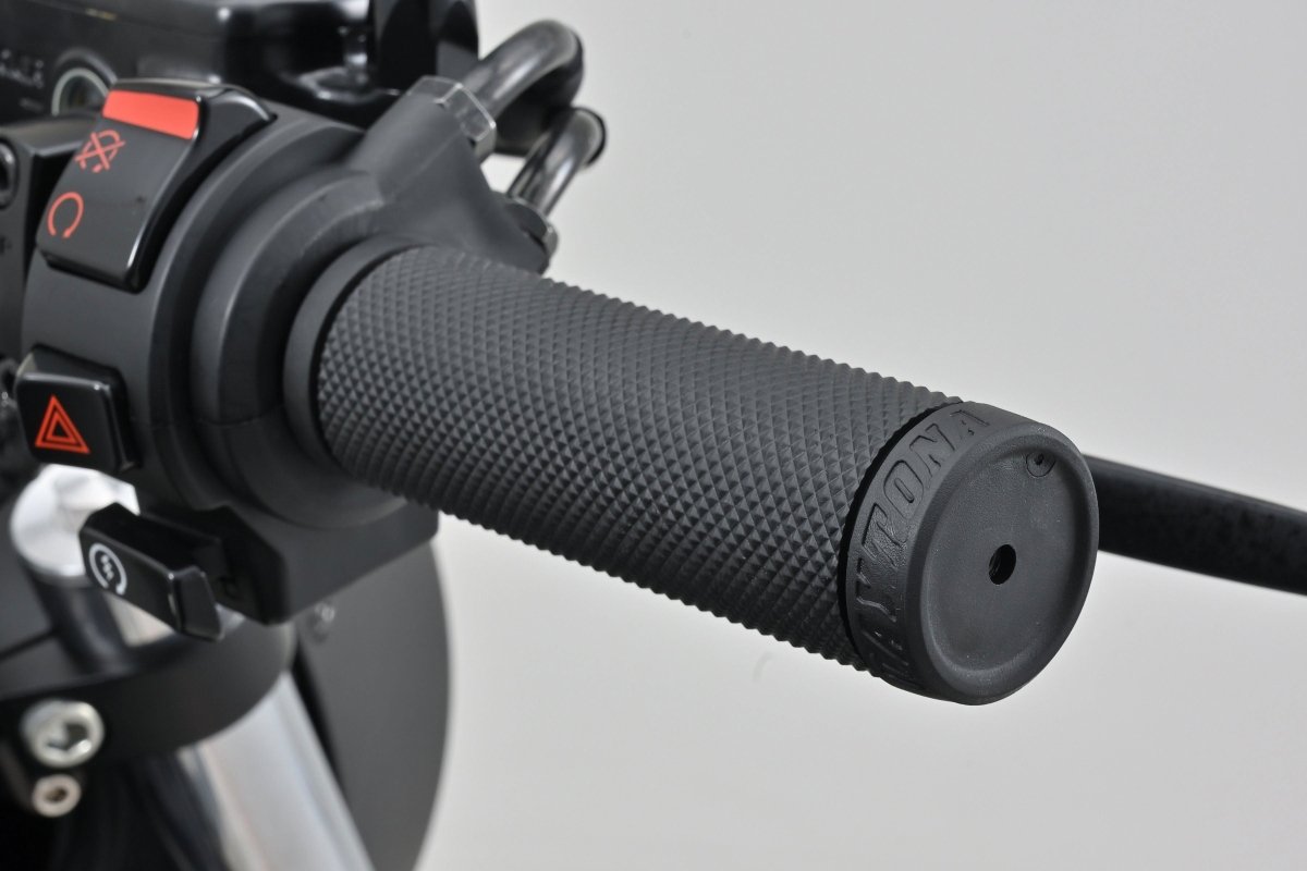 Manopole moto GRIPPY GRIP GGDI - BASE, nero, finale chiuso (manubri 25,4mm) - ENDURRAD