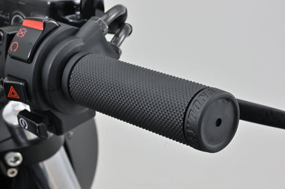 Manopole moto GRIPPY GRIP GGDI - BASE, nero, finale chiuso (manubri 25,4mm) - ENDURRAD