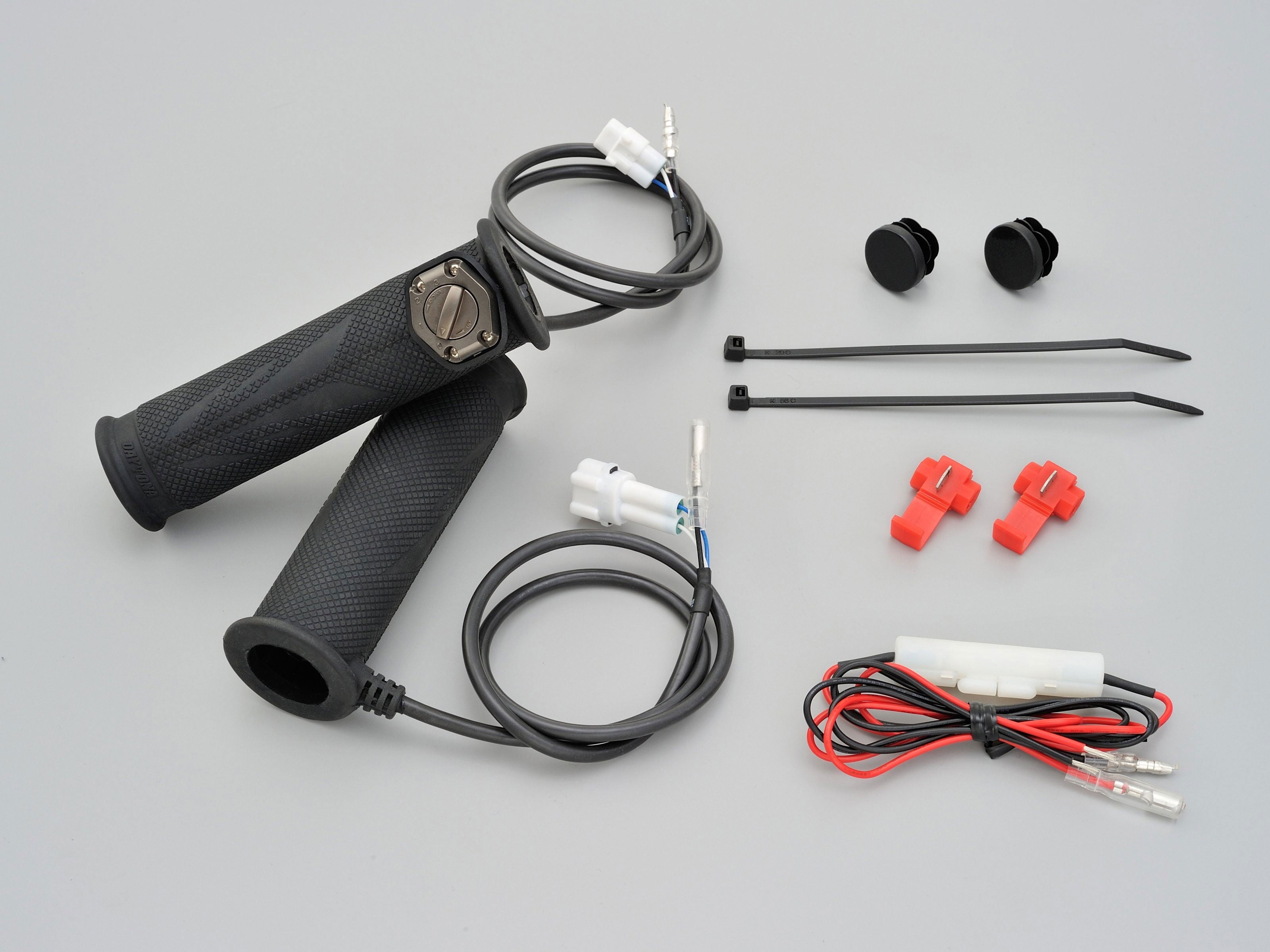 Manopole riscaldate moto manubri 22,2mm, finale aperto