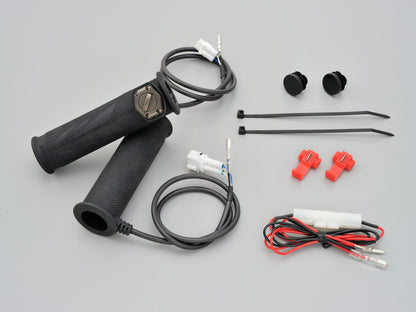 Manopole riscaldate moto manubri 22,2mm, finale aperto