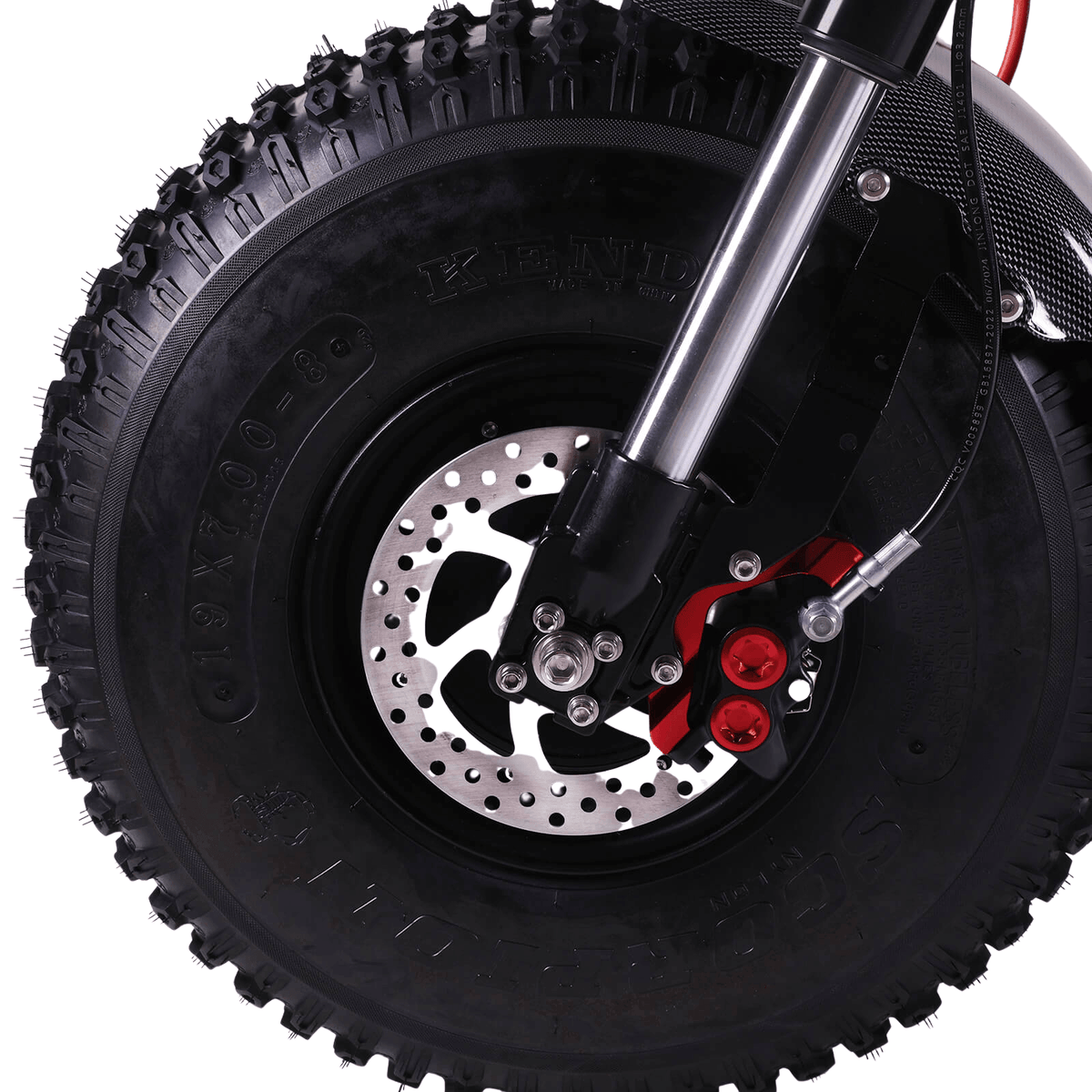 Ruote da 50 cm, disco forato, pinza a vista