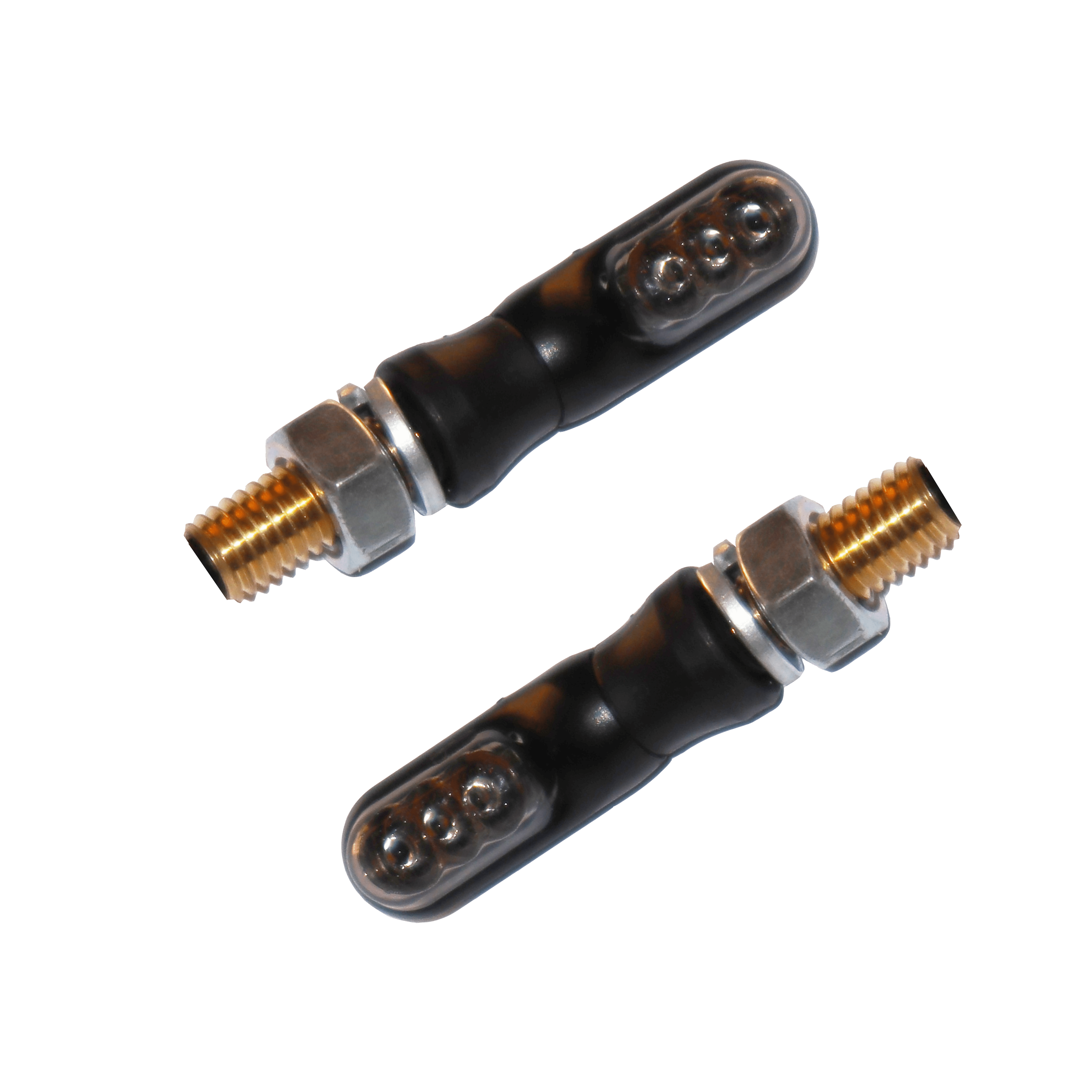 CP.MINI FRECCE A LED "PILL" VETRO FUME' OMOLOGATE