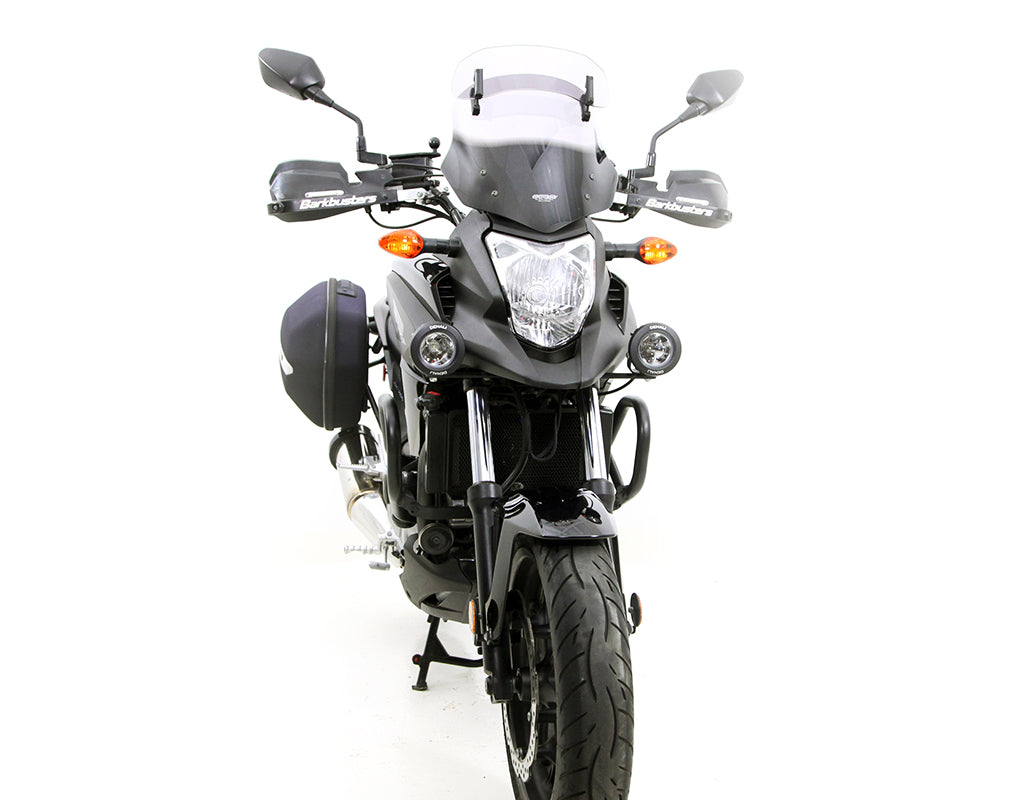 Dettaglio del supporto faretti DENALI sulla NC 700 X
