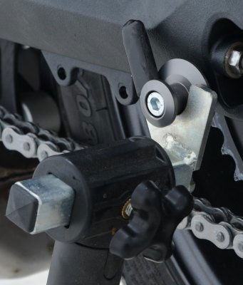 Nottolini cavalletto, M10 x 1.5 (KTM e Ninja 650/Z650), grigio titanio - ENDURRAD