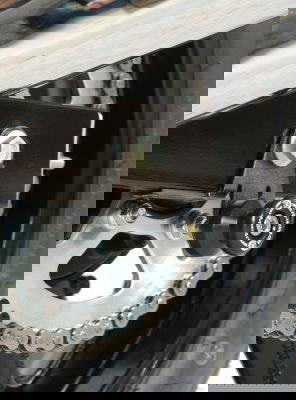 Nottolini Cavalletto Posteriore Tipo Offset Suzuki Inazuma 250 7164 Rg CR0043BK - Endurrad