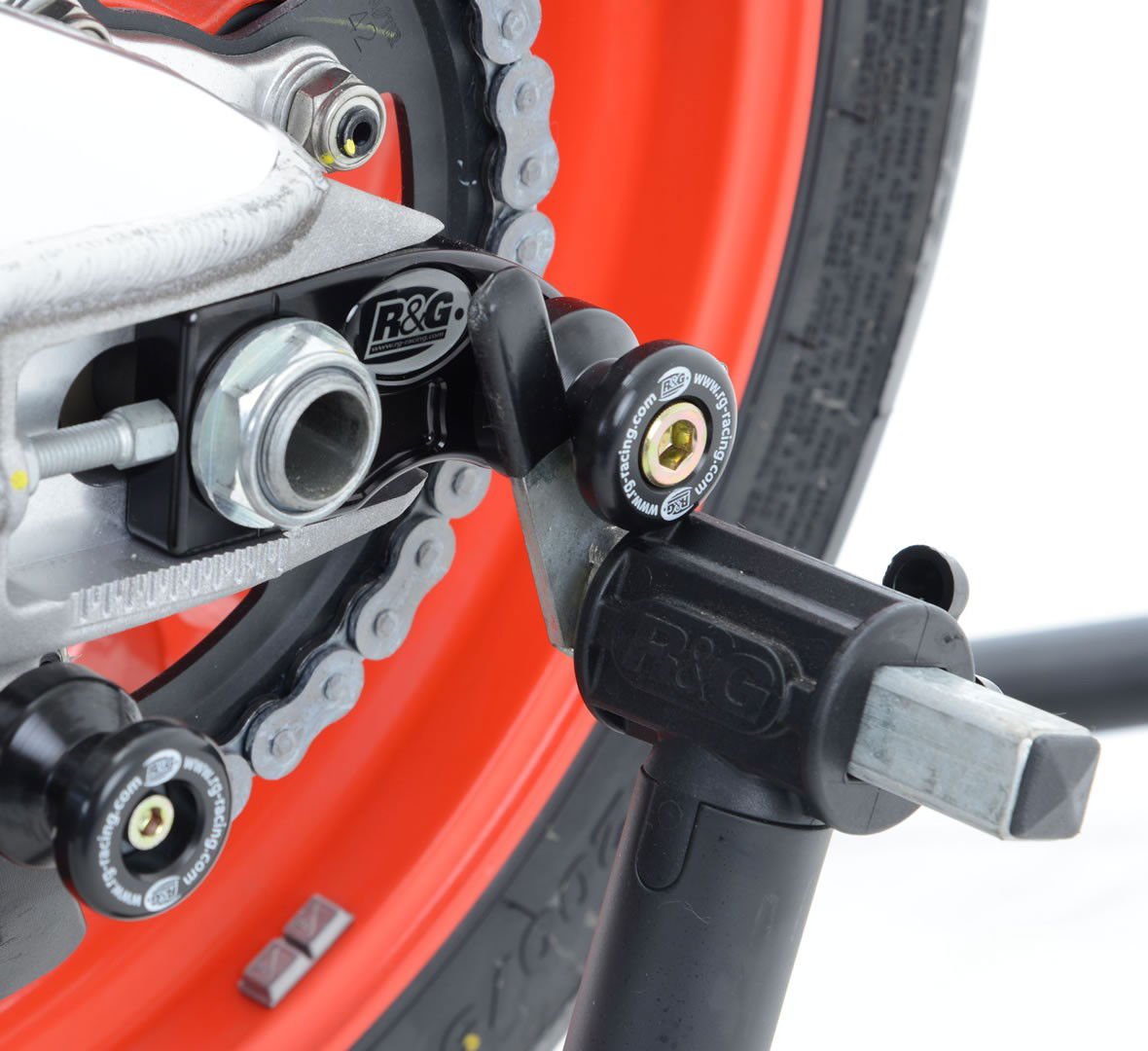 Nottolini cavalletto posteriore tipo Offset per Aprilia RSV - 4 '09 - / RSV4 1100 Factory '19 - / RSV4RR '15 - / RSV4RF / V4 Tuono 10 - ENDURRAD