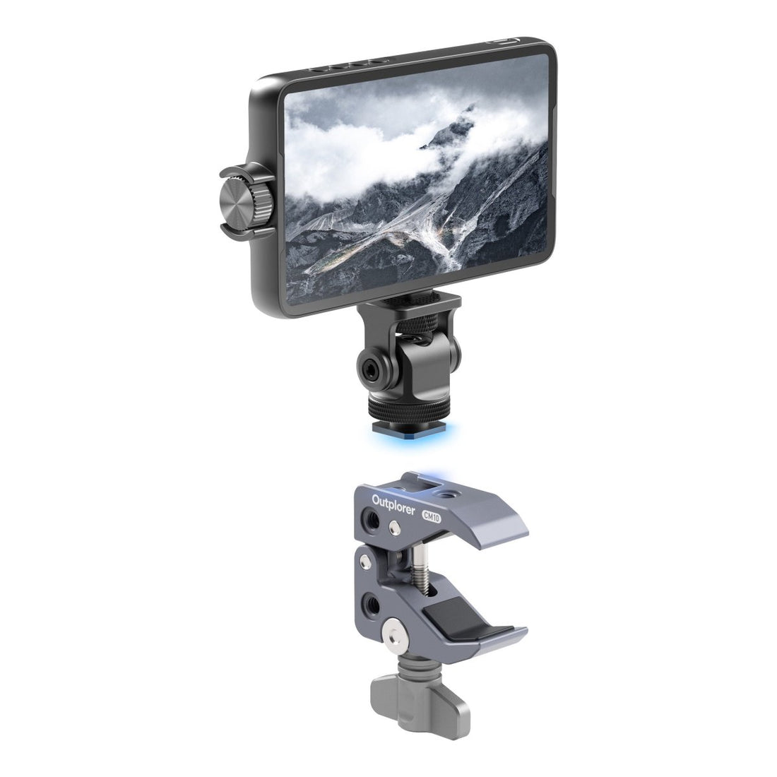 Con il braccio MA10 – morsetto universale a pinza Outplorer CM10
