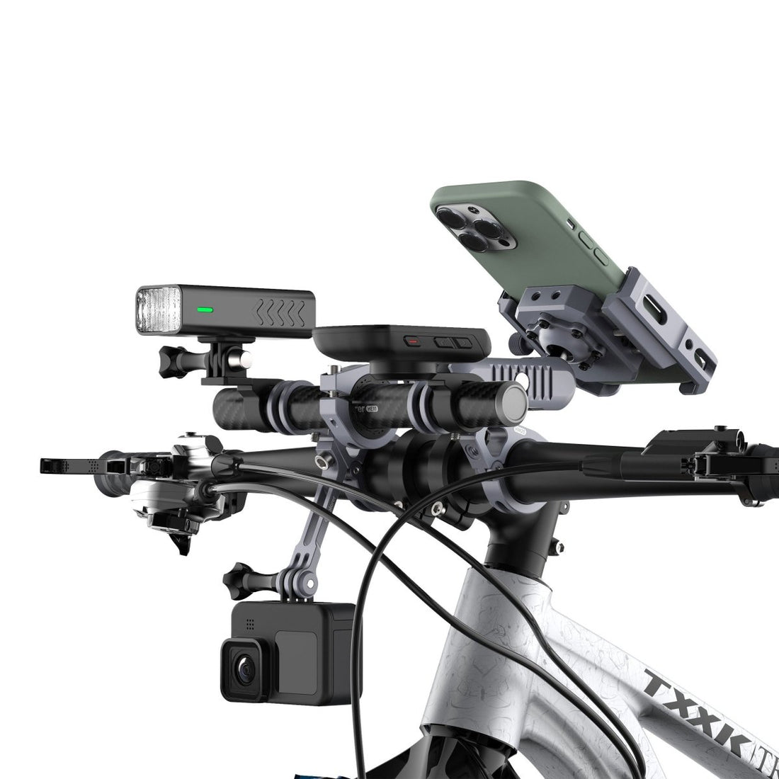 Kit porta cellulare con barra in carbonio Outplorer H1000, foto 13