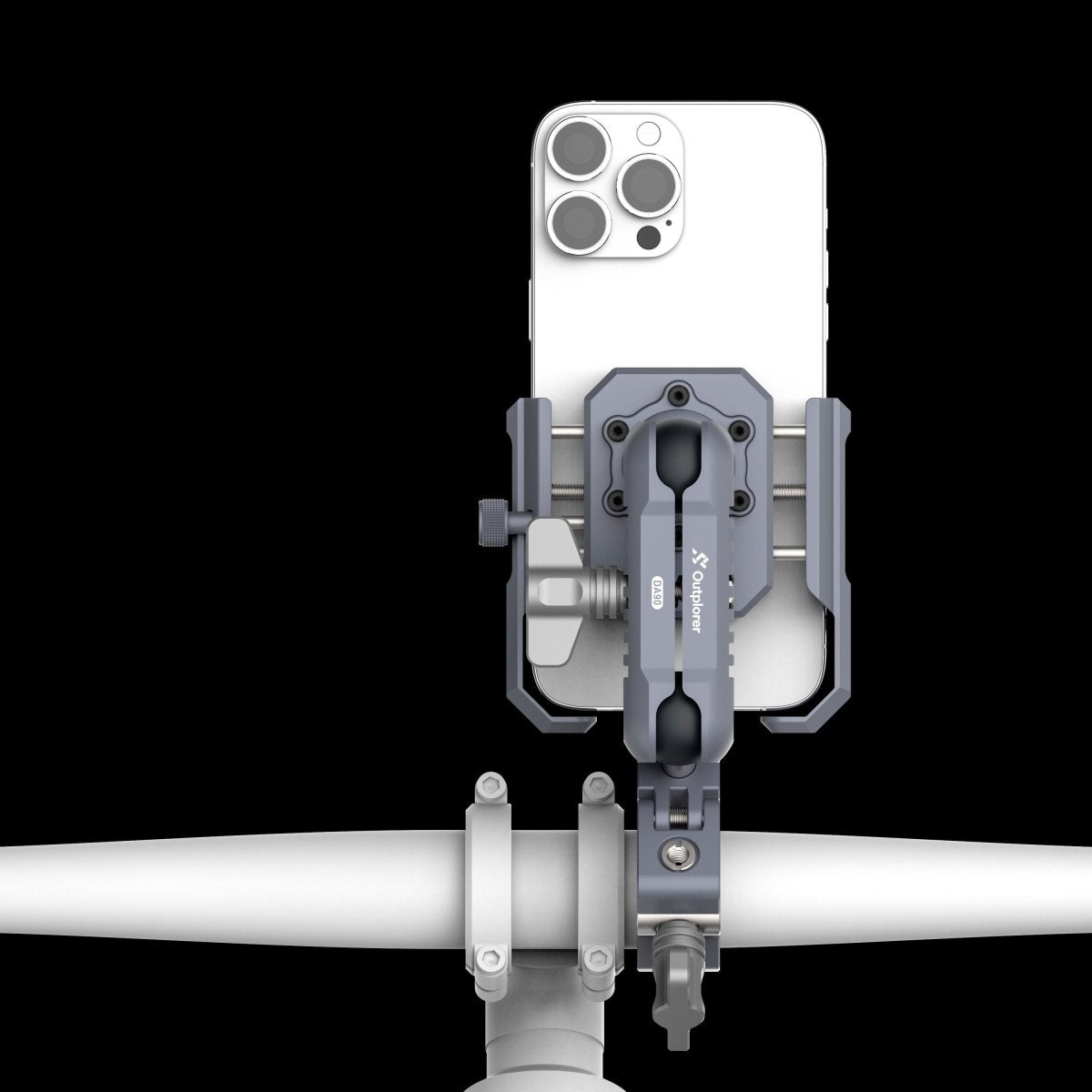 Outplorer Handlebar Mount Kit P100 - A – Supporto smartphone per manubrio con sospensione aria anti - vibrazioni - ENDURRAD