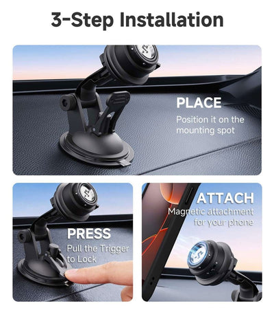 Outplorer QC01 – Supporto per auto 3 - Axis a ventosa sottovuoto - ENDURRAD