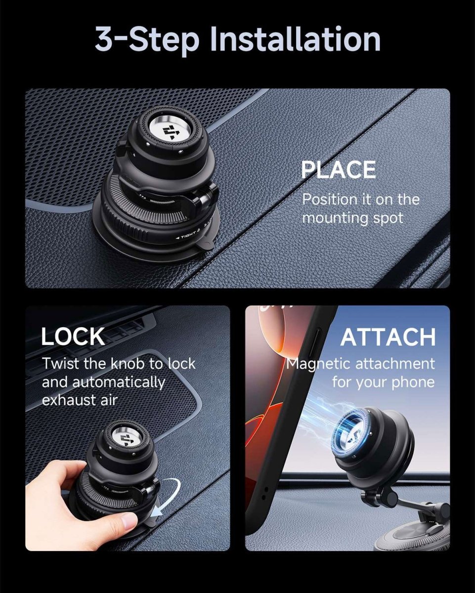 Outplorer QC02 – Supporto per auto 4 - Axis a ventosa sottovuoto - ENDURRAD