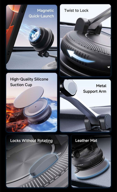 Outplorer QC02 – Supporto per auto 4 - Axis a ventosa sottovuoto - ENDURRAD