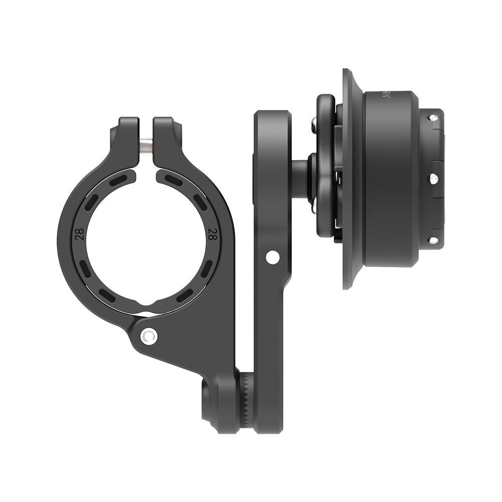 Outplorer QM02 di profilo con collare per manubri da 22 a 35 mm e aggancio Quick Launch