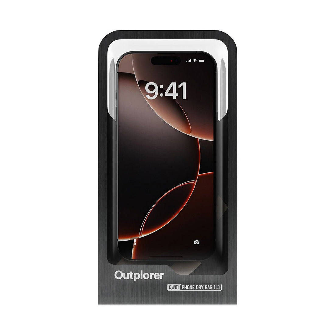 Custodia impermeabile Outplorer QW01 con smartphone inserito