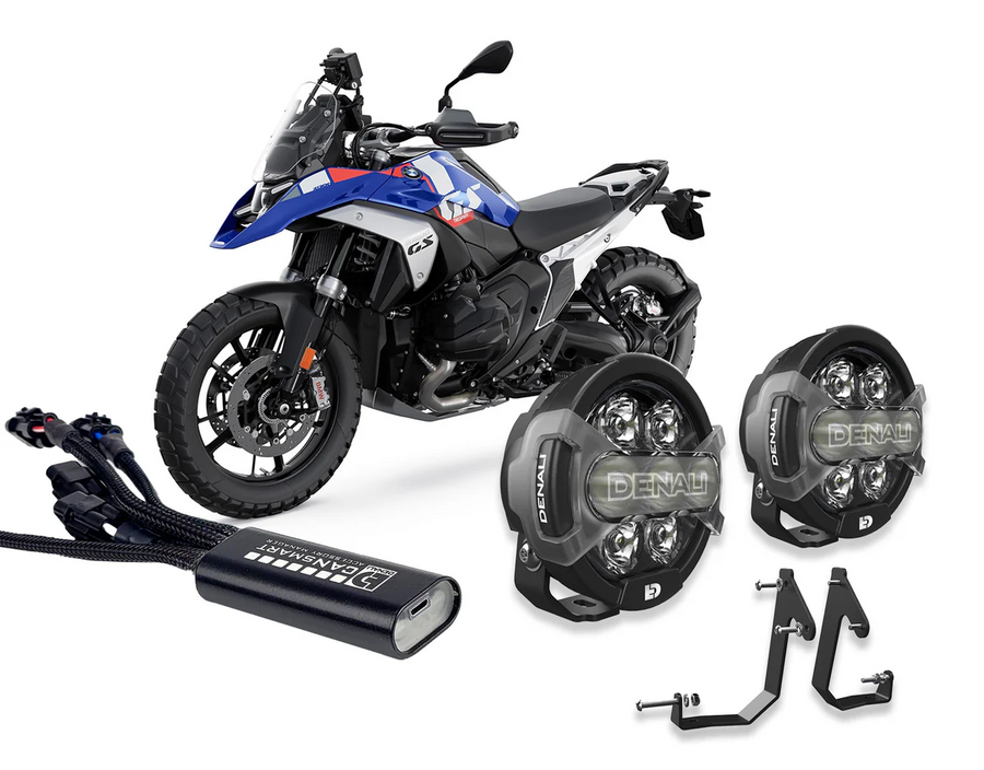 Faretti DENALI D7 PRO montati sulla BMW R 1300 GS con centralina CANsmart