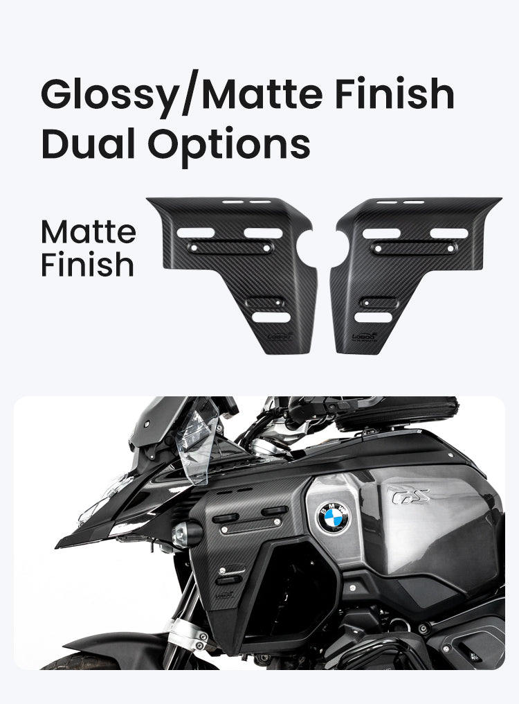 Matte: it matches the bike's color tone