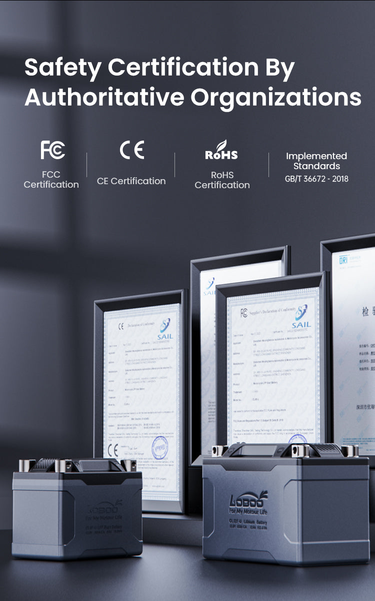 FCC, CE, and RoHS certifications