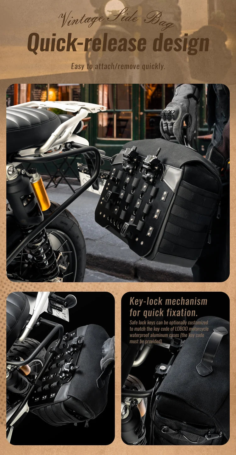 Key lock on the release mechanism