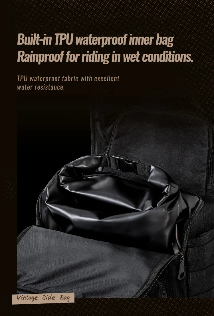 Waterproof inner pouch included in the package