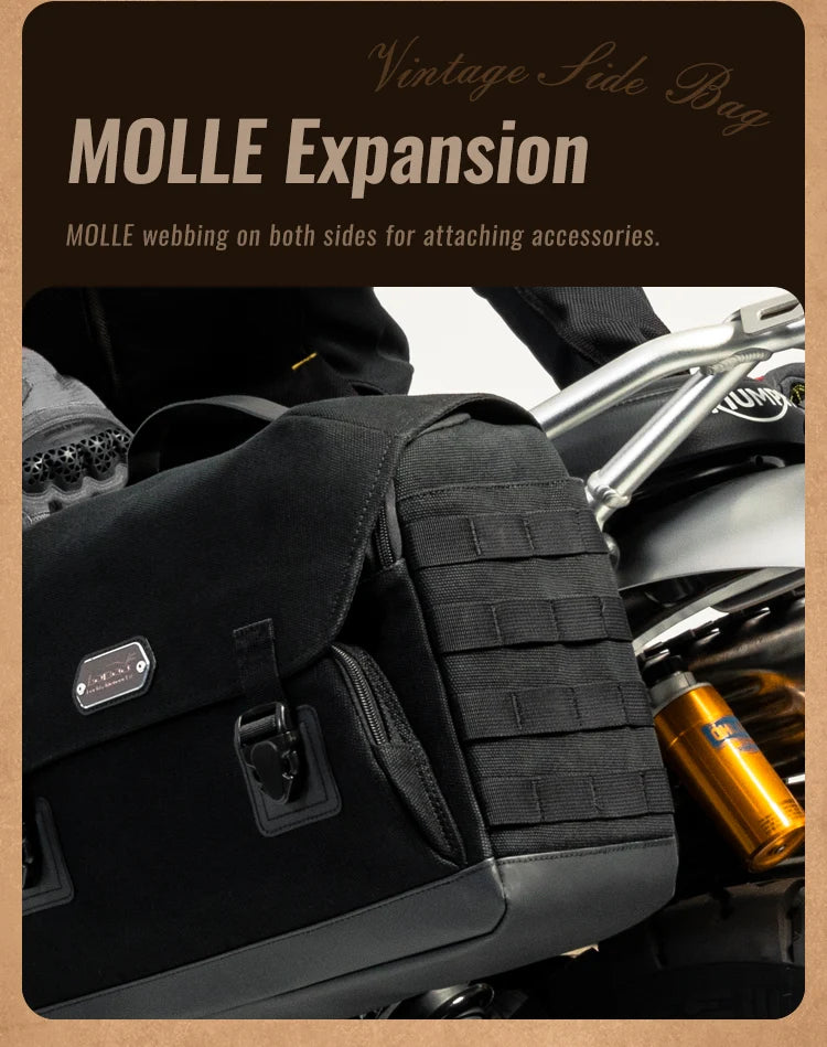 MOLLE webbing on both sides: where to attach accessories