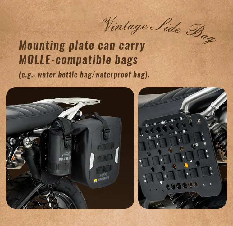 The MOLLE accessory plate, even without the bag