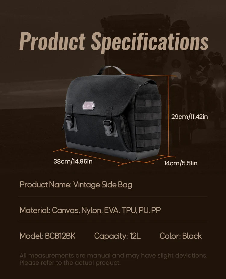 Dimensions, capacity, and materials declared by the manufacturer