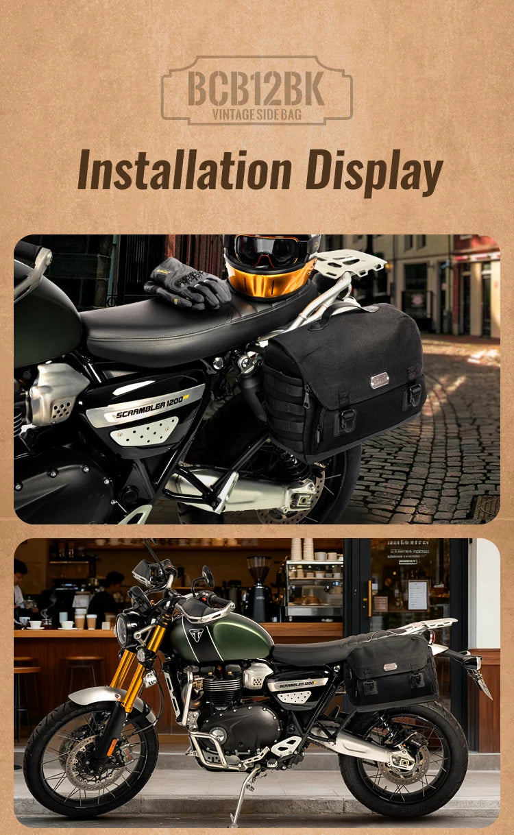 How does it fit on compatible motorcycles?