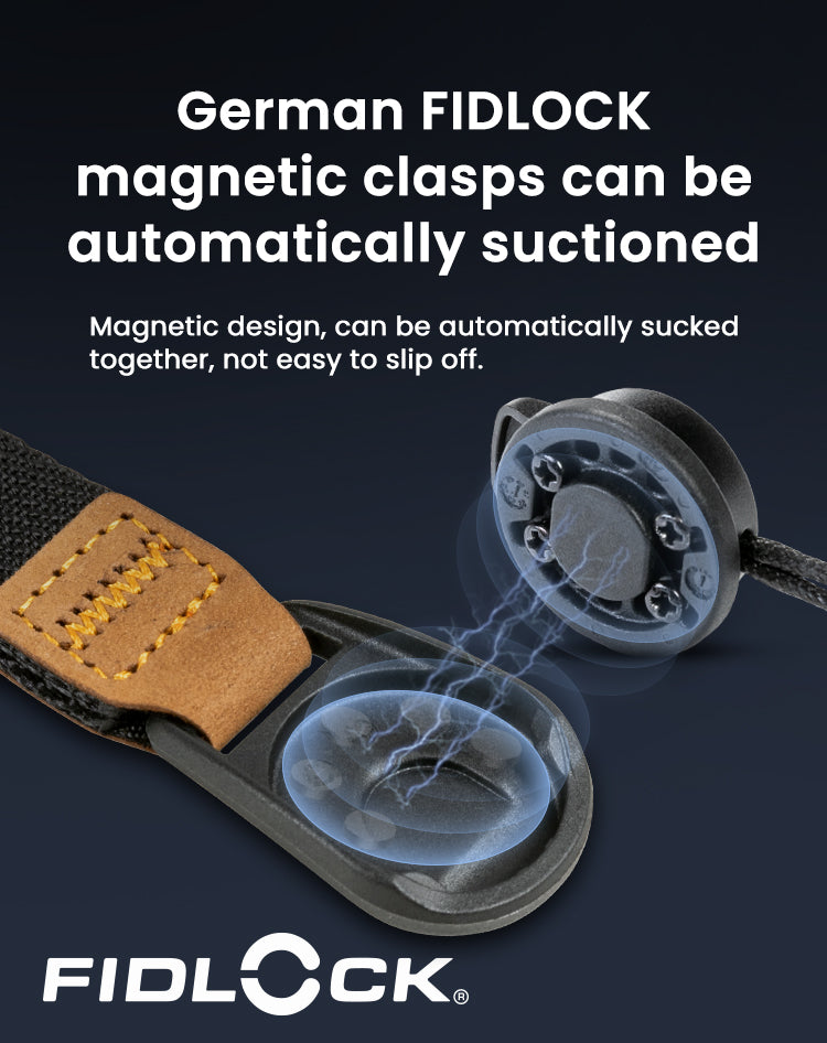 Fibbia magnetica Fidlock: si riaggancia da sola