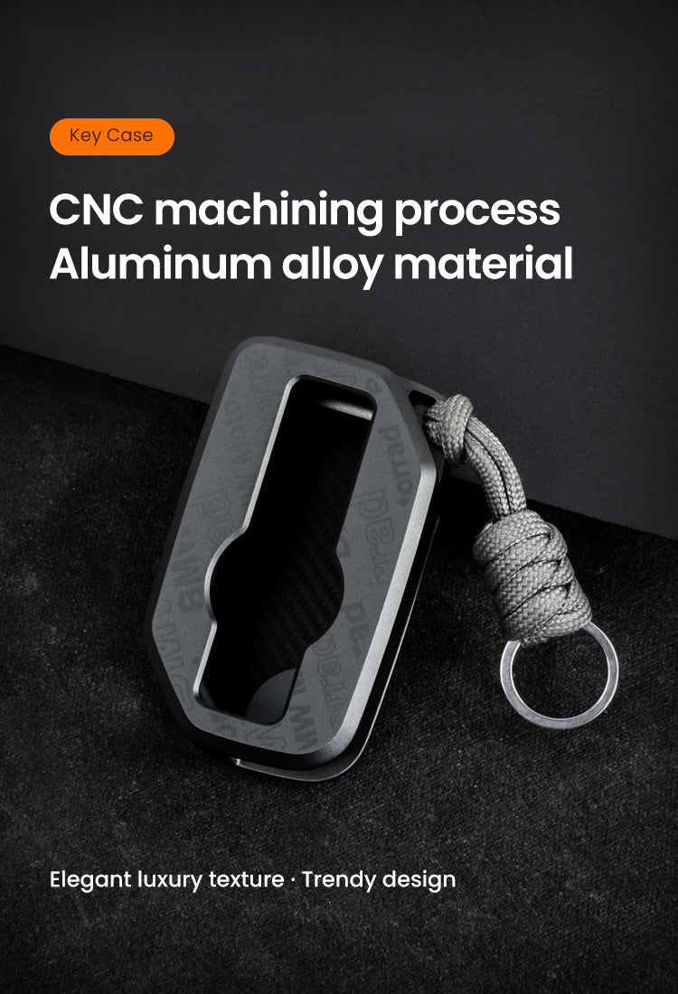 CNC-machined aluminum shell, dark gray