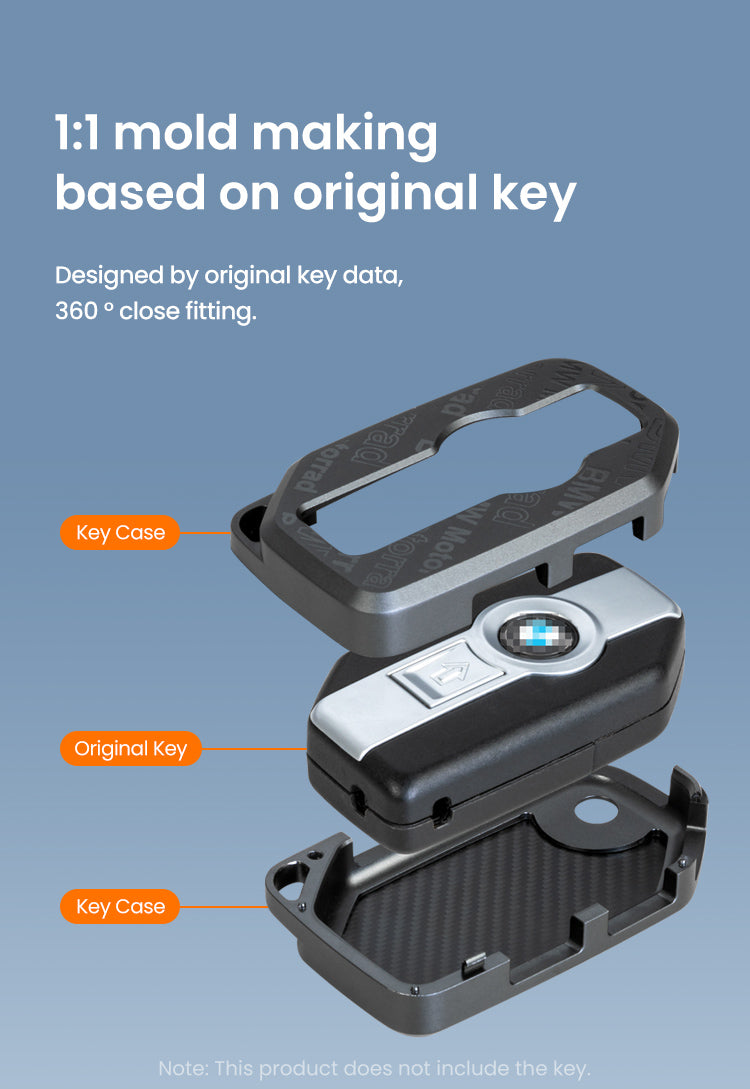 1:1 mold for the original key: two shells that enclose it