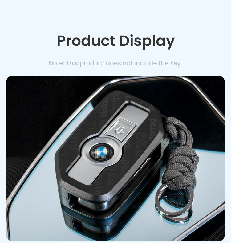 Mounted on the key: logo and button remain visible