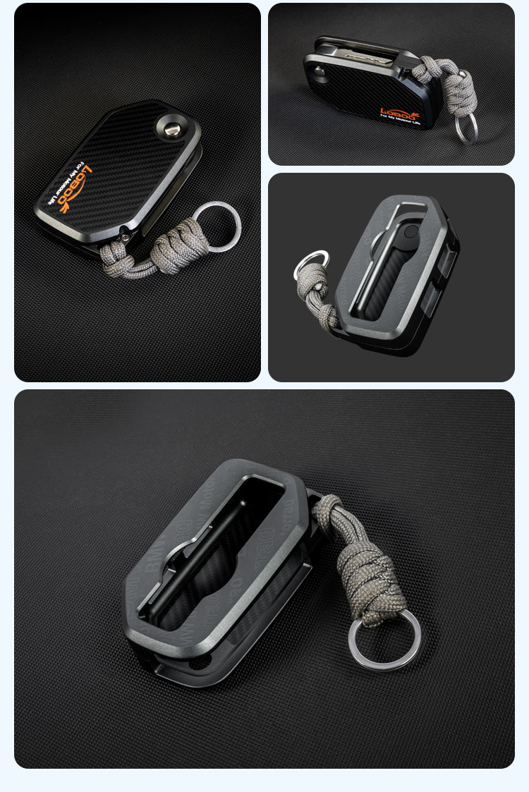 View from every side: the key blade remains foldable